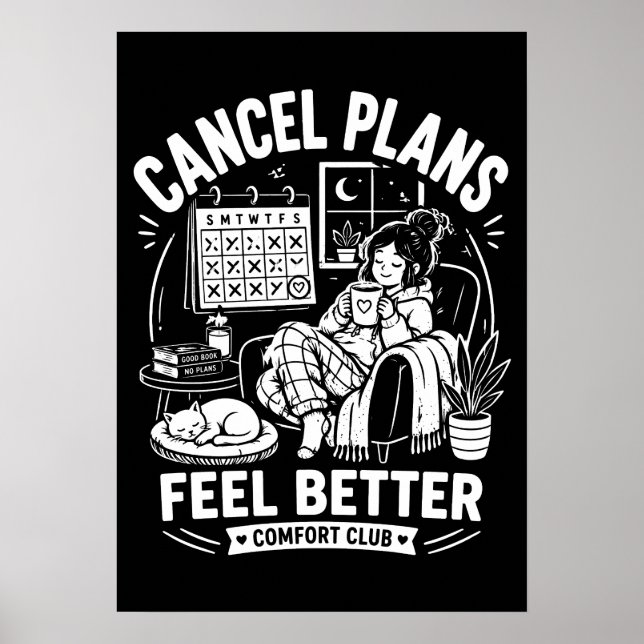 Avbryt Planer Tröst Klubb Poster (Framsidan)