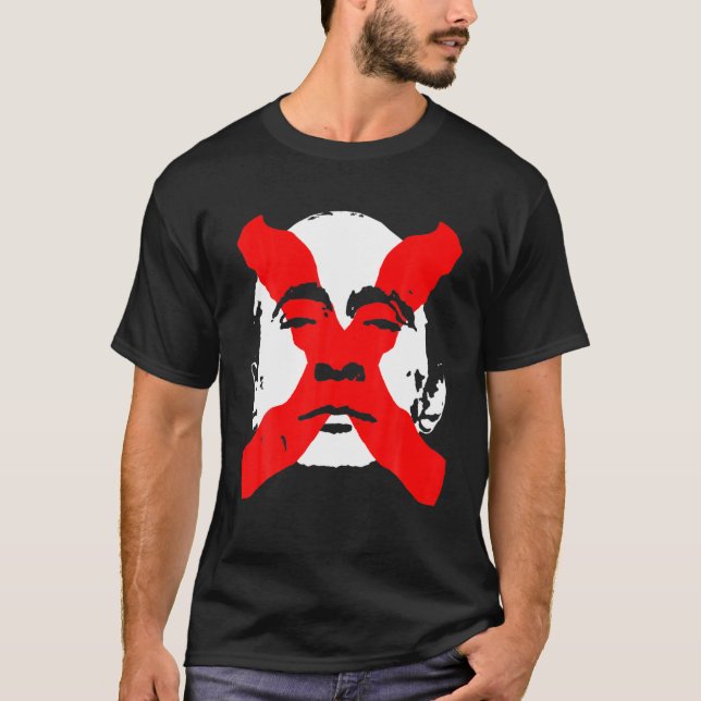 Avbryt Putin X Anti Krig Ansikte Peace Support Fre T Shirt (Framsida)