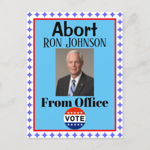 Avbryt Ron Johnson-vykort Vykort