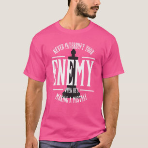 Avbryta aldrig din fiende och Skapar en felsökning T Shirt