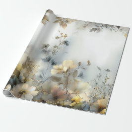 Avbryta figursättning för Papper Blommigt Inklistr Presentpapper