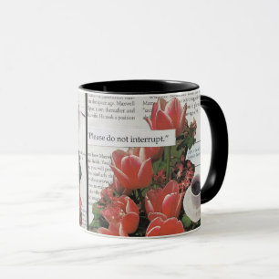 Avbryta inte morgonkaffets tea-tid mugg
