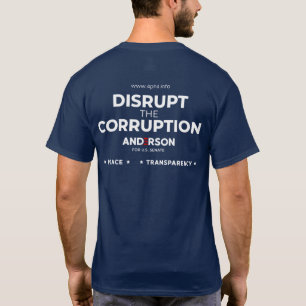 Avbryta korruptionen på två sidor T-Shirt