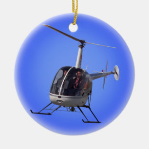 Avbrytare Decoratio för helikopterprydnadpersonlig Julgransprydnad Keramik