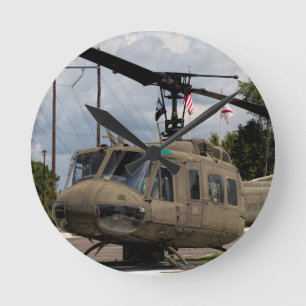 Avbrytare för militär för vintageVietnam Era Uh Rund Klocka