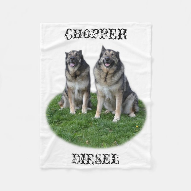 Avbrytare och diesel - lyckliga bröder fleecefilt (Framsidan)