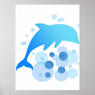 Avdelfinabstrakt design poster