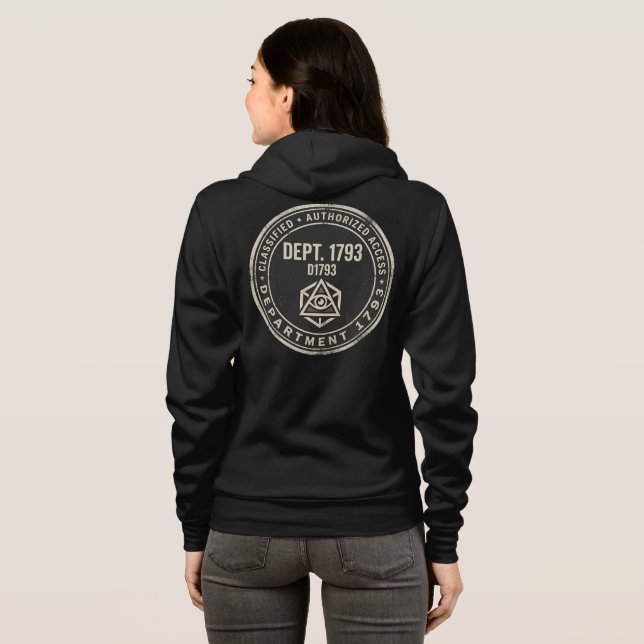 Avdelning 1793 Dragkedja T Shirt (Hel baksida)