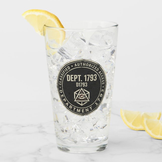 Avdelning 1793 Glas Cup (Framsida Ice)