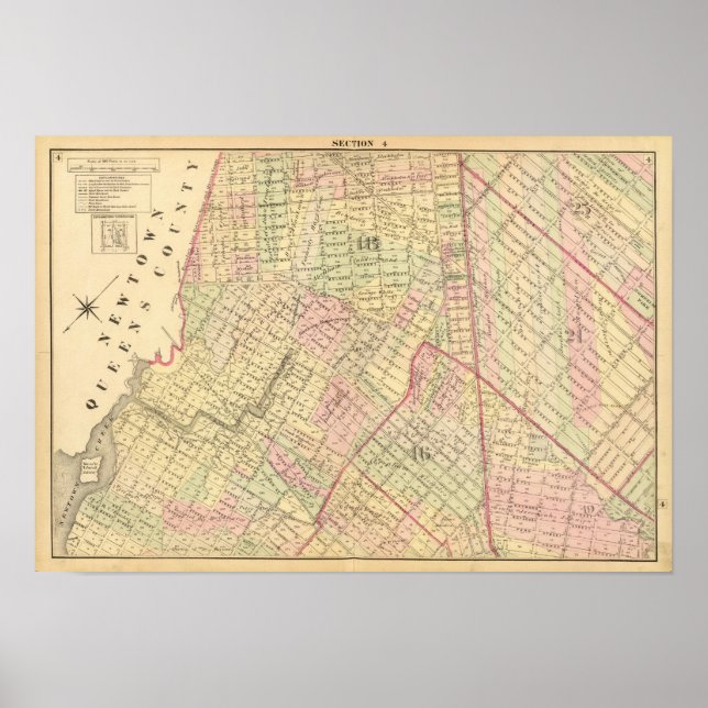 Avdelning 4 Brooklyn karta Poster (Framsidan)