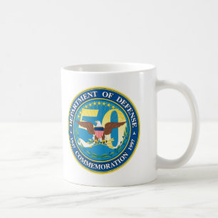 Avdelning av försvar kaffemugg