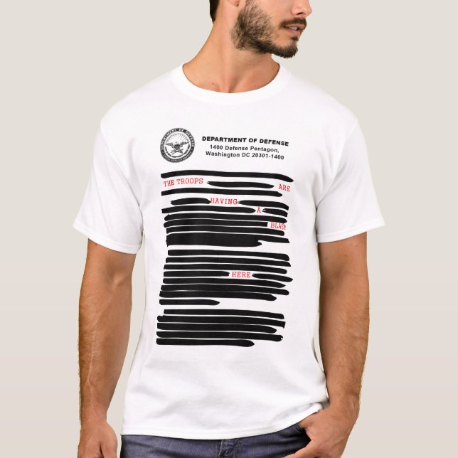 Avdelning av försvar tee shirt (Framsida)