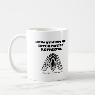 Avdelning av informationsåtervinnande kaffemugg