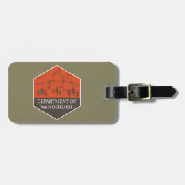 Avdelning av wanderlusten bagagebricka