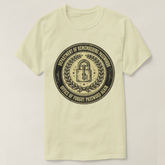 Avdelning för glömda lösenord Rolig IT-supporttekn T Shirt