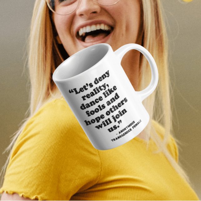 Avdelning IX | Deny Reality Dance as Fool Coffee M Kaffemugg (Note: This is not a picture of the actual product. This is a representation of the product.)