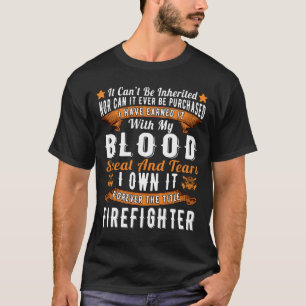 Avdelningarna brandsläckningsbrandmän t shirt