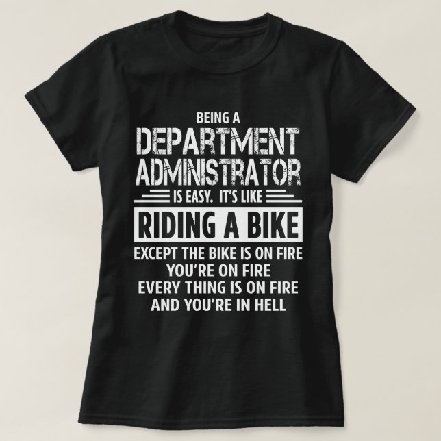 Avdelningsadministratör T Shirt (Design framsida)