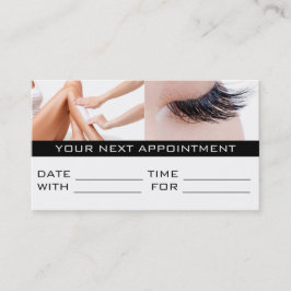 Avdelningsprogram för avtalat avtalskort Lash Vax  Tidsbeställning Kort