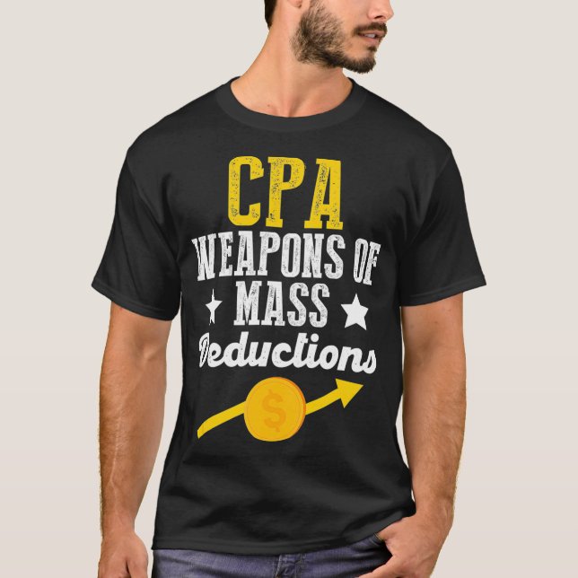Avdrag för massa enligt CPA för avräkning av vapen T Shirt (Framsida)