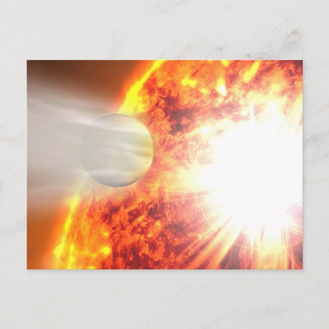 Avdunstning av HD 189733b:s atmosfär Vykort (Framsida)