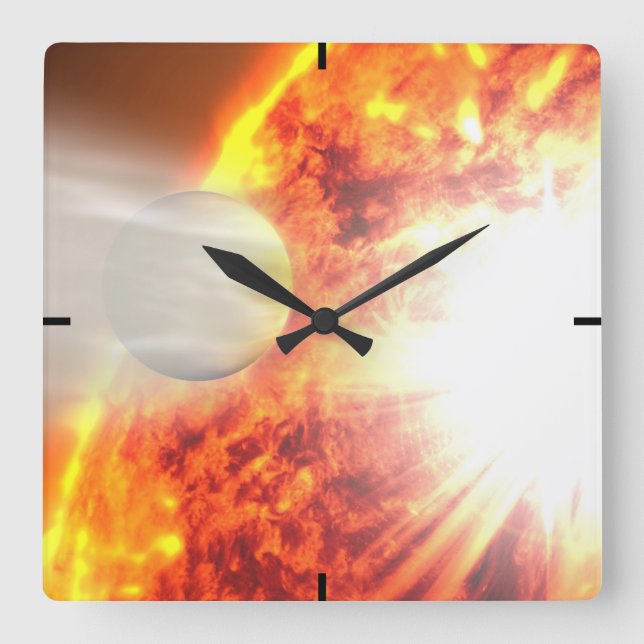 Avdunstning av HD 189733b's Atmosphere Fyrkantig Klocka (Framsida)