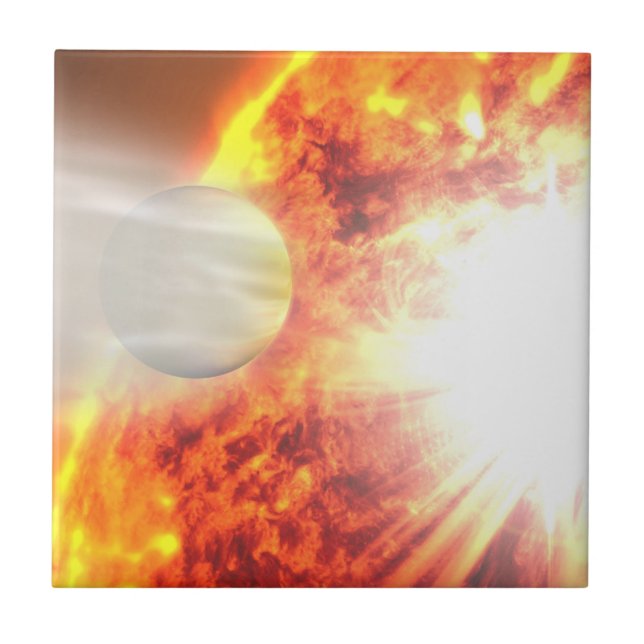 Avdunstning av HD 189733b's Atmosphere Kakelplatta (Framsidan)