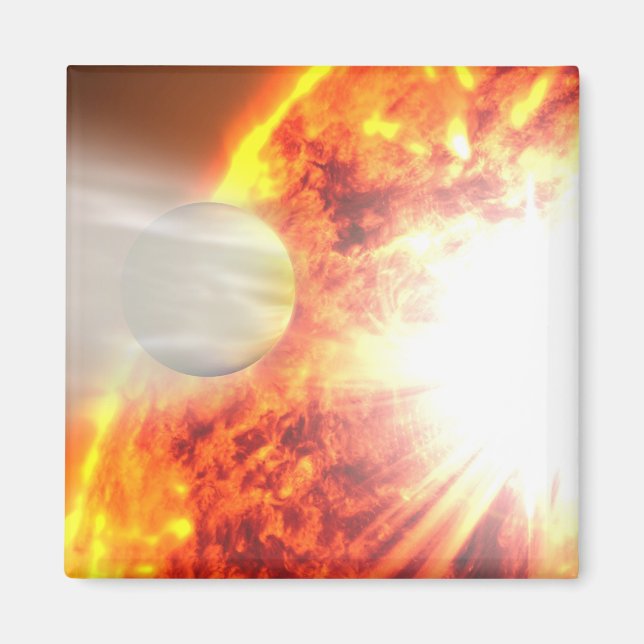 Avdunstning av HD 189733b's Atmosphere Magnet (Framsidan)