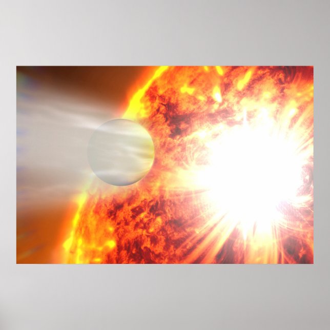 Avdunstning av HD 189733b's Atmosphere Poster (Framsidan)