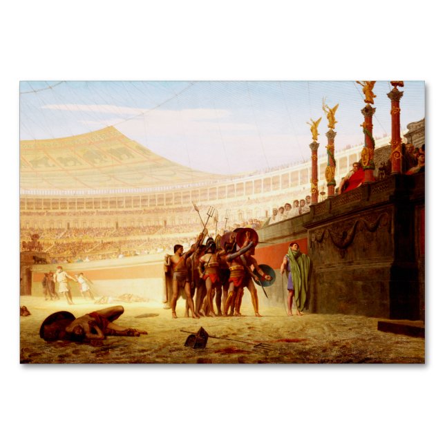 Ave Caesar av Jean-Leon Gerome Bordsnummer (Framsidan)