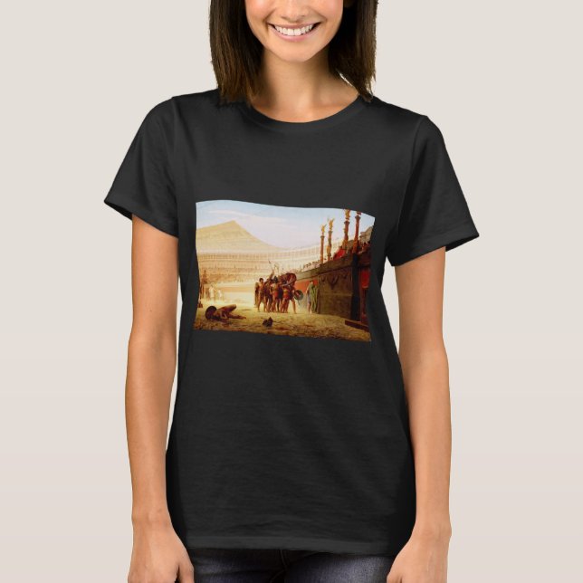 Ave Caesar av Jean-Léon Gérôme T Shirt (Framsida)