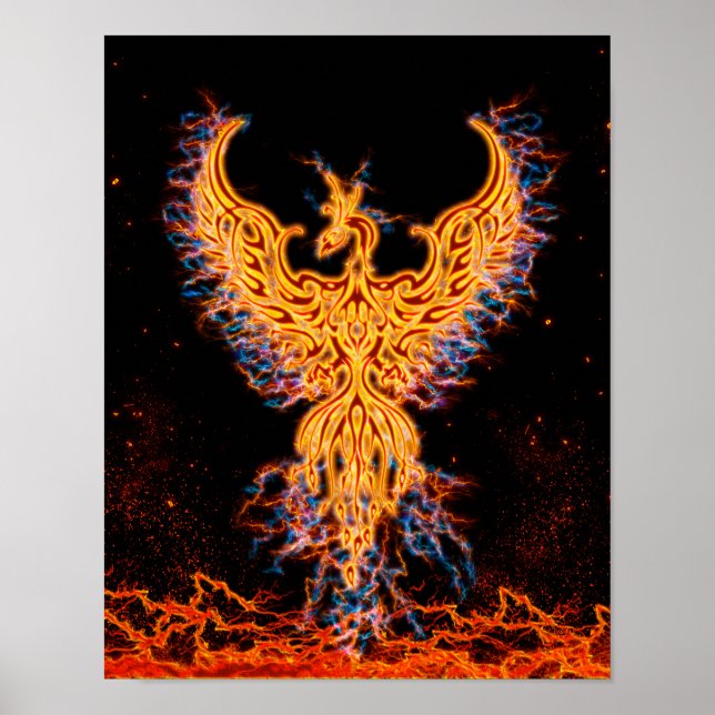 Ave Fenix Golden Fire Storm Poster (Framsidan)