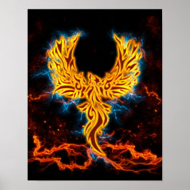 Ave Fenix Golden Lightning vingar Poster