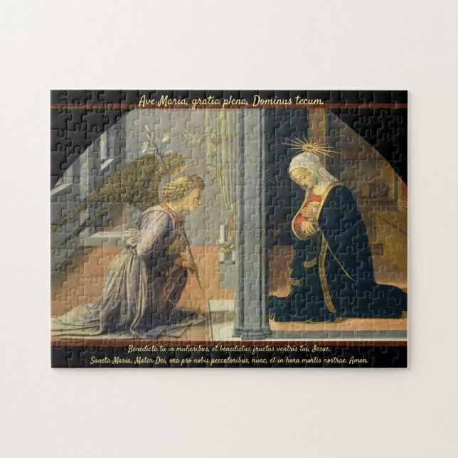 Ave Maria Fra Filippo Lippi Annunciation Pussel (Horisontell)