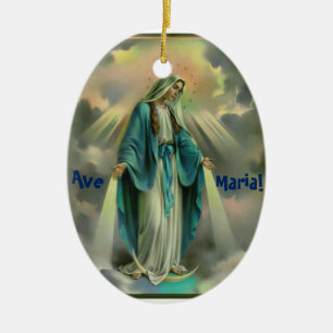 Ave Maria Julgransprydnad Keramik