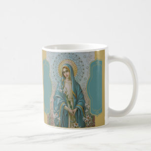 AVE MARIA JUNGFRULIGA MARY med LILJAR Kaffemugg