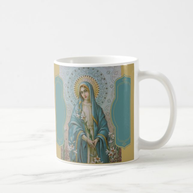 AVE MARIA JUNGFRULIGA MARY med LILJAR Kaffemugg (Höger)