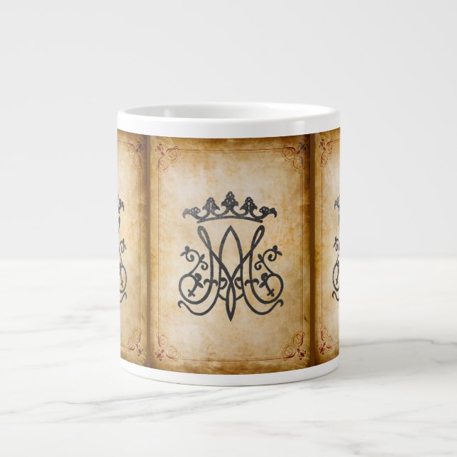 Ave Maria Monogram Jumbo Mugg (Framsidan)