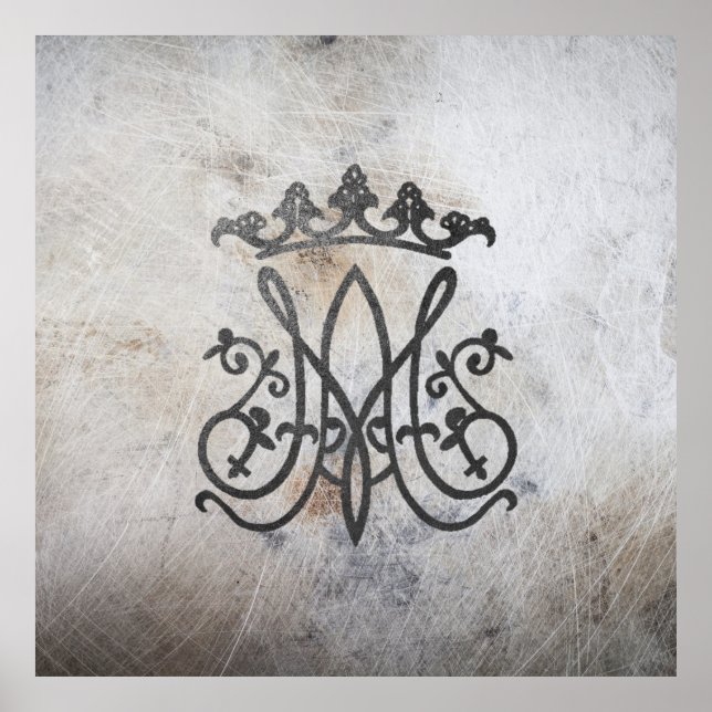 Ave Maria Monogram Poster (Framsidan)
