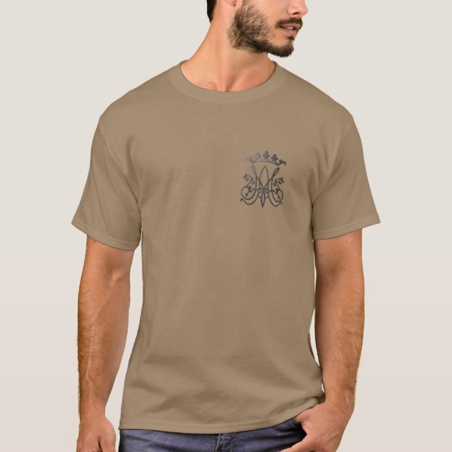 Ave Maria Monogram T Shirt (Framsida)