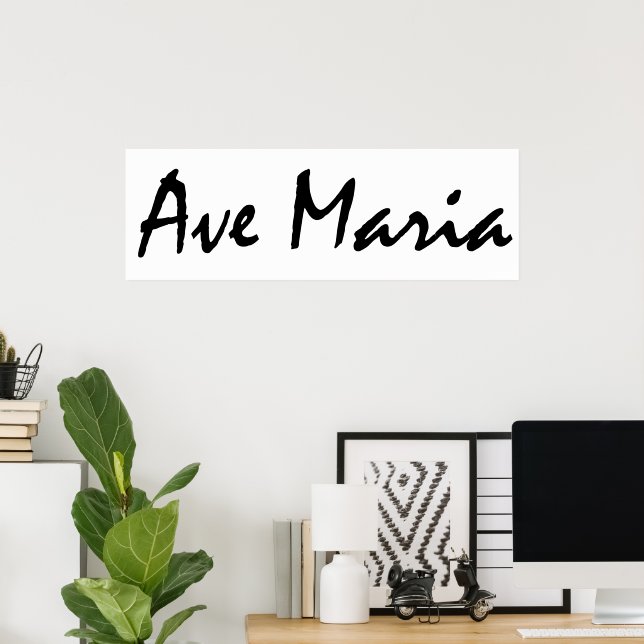 Ave Maria Poster (Hemmakontoret)