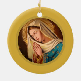 Ave Maria... Virgin Mary Julgransprydnad Keramik