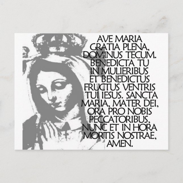 Ave Maria Vykort (Framsida)