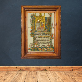 Ave Maris Stella jul Medieval Manuscript Poster