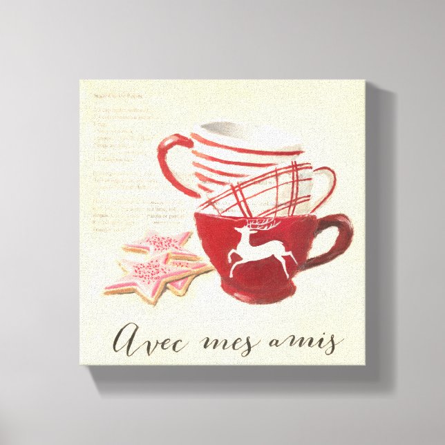 Avec Mes Amis Canvastryck (Framsida)