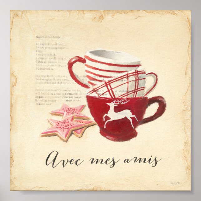 Avec Mes Amis Poster (Framsidan)