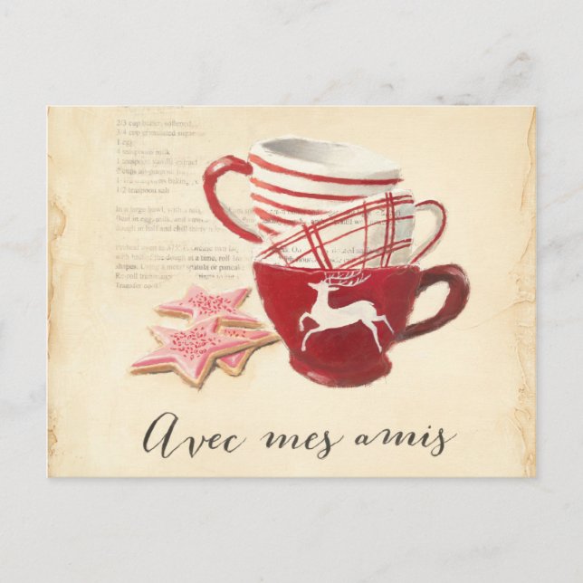 Avec Mes Amis Vykort (Framsida)