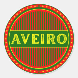Aveiro City Pride Emblem – Portugisisk identitet Runt Klistermärke