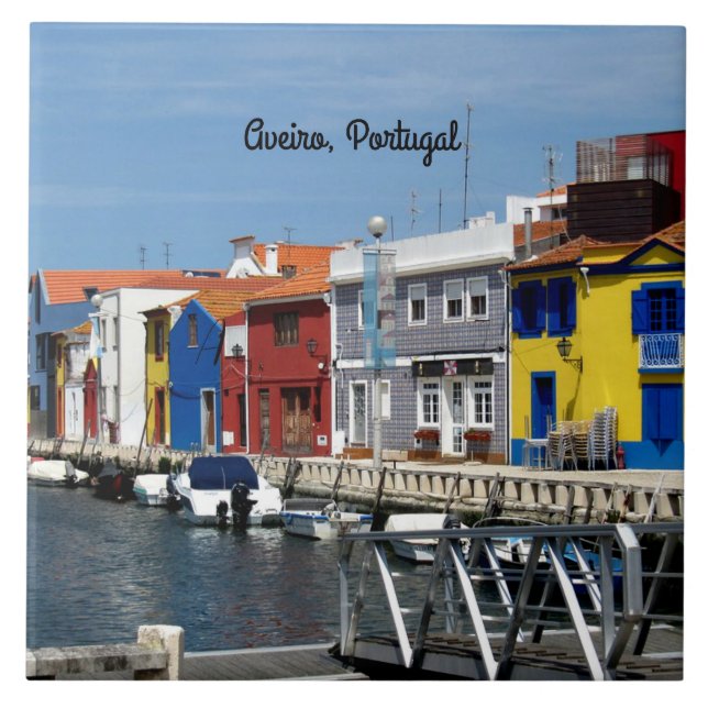 Aveiro, Portugal Kakelplatta (Framsidan)