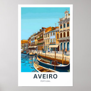 Aveiro Portugal Travel Skriv ut Poster